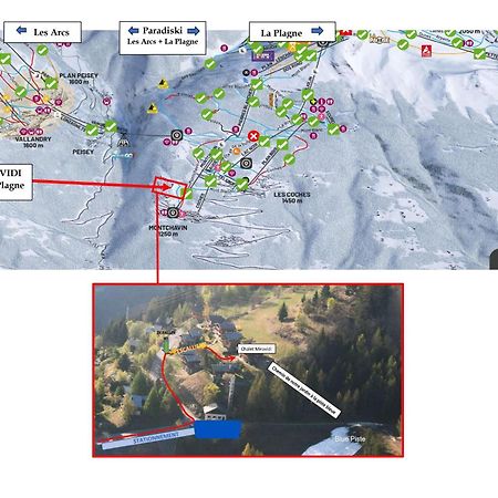 Chalet Miravidi, Montchavin-La Plagne, Jacuzzi & Sauna מראה חיצוני תמונה