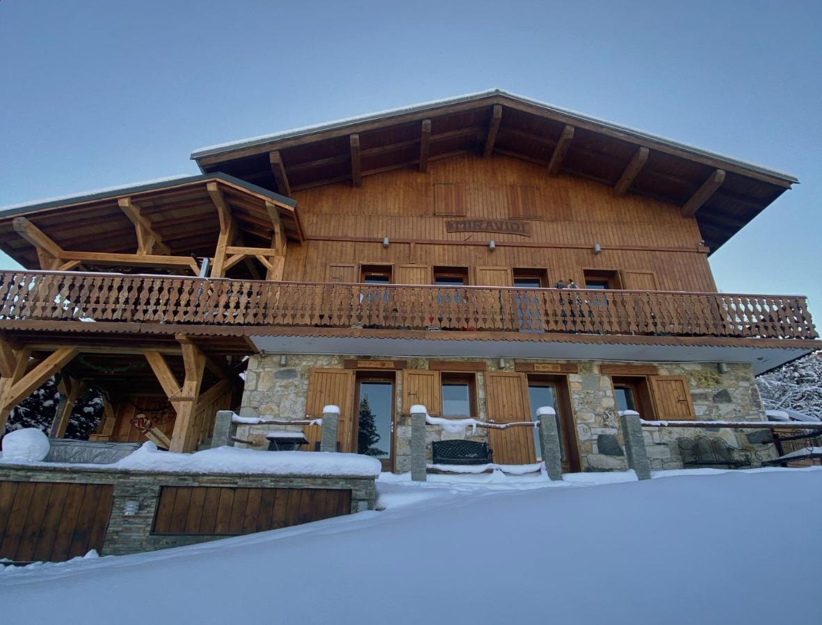Chalet Miravidi, Montchavin-La Plagne, Jacuzzi & Sauna מראה חיצוני תמונה